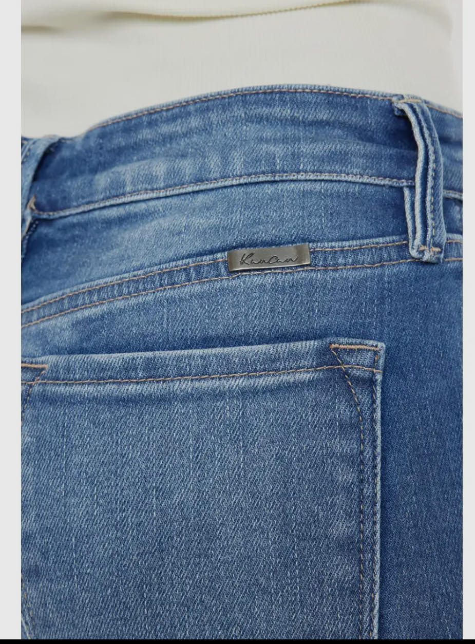 KanCan Button Up Shorts With Frayed Hem