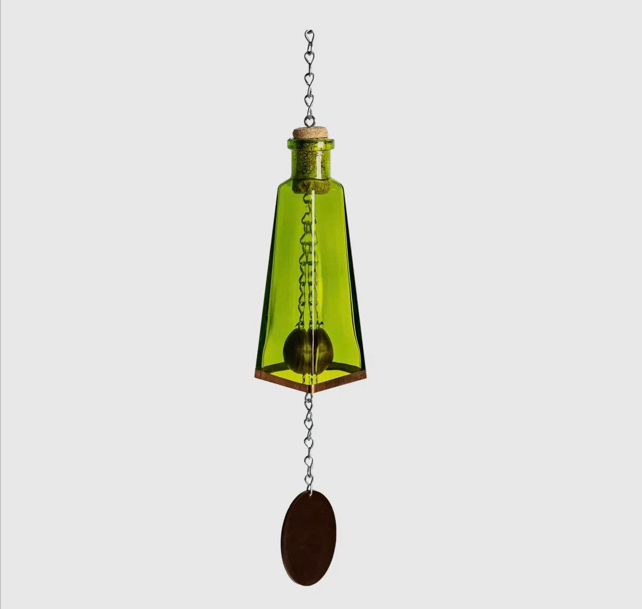 Glass Pyramid-Shaped Bottle Wind Chimes