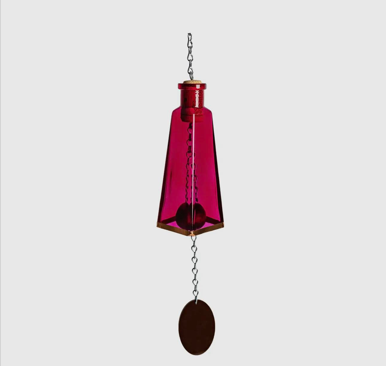 Glass Pyramid-Shaped Bottle Wind Chimes
