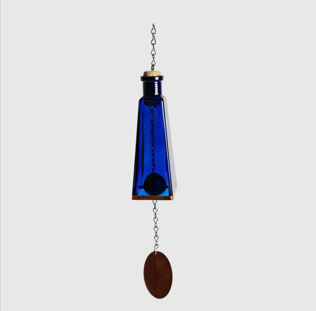 Glass Pyramid-Shaped Bottle Wind Chimes