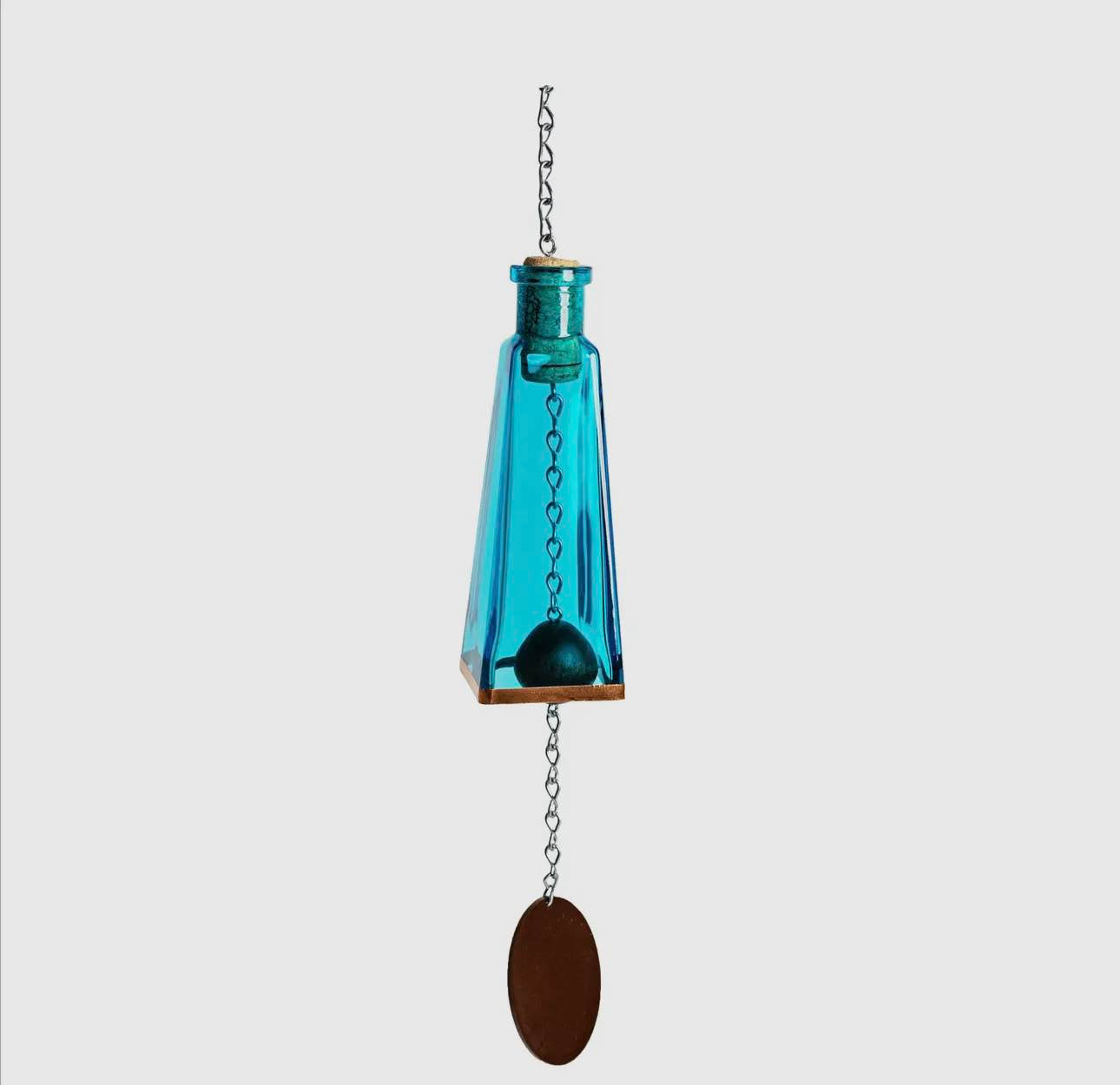 Glass Pyramid-Shaped Bottle Wind Chimes