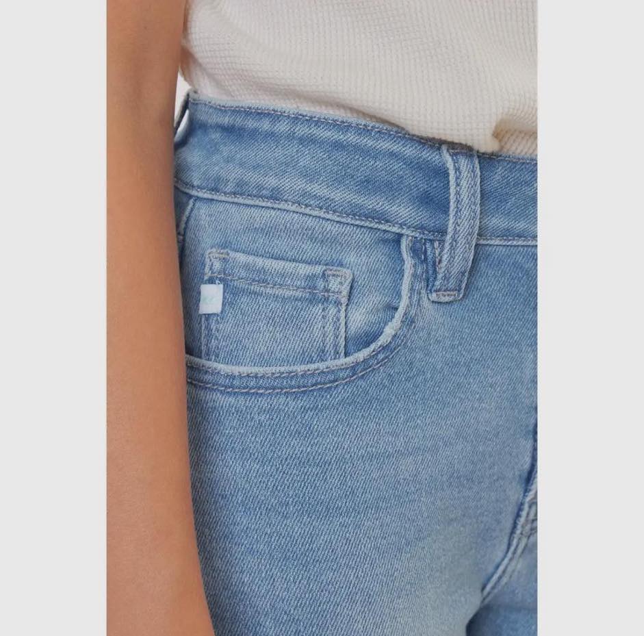 Girls (Kids) Frayed Cropped Jean