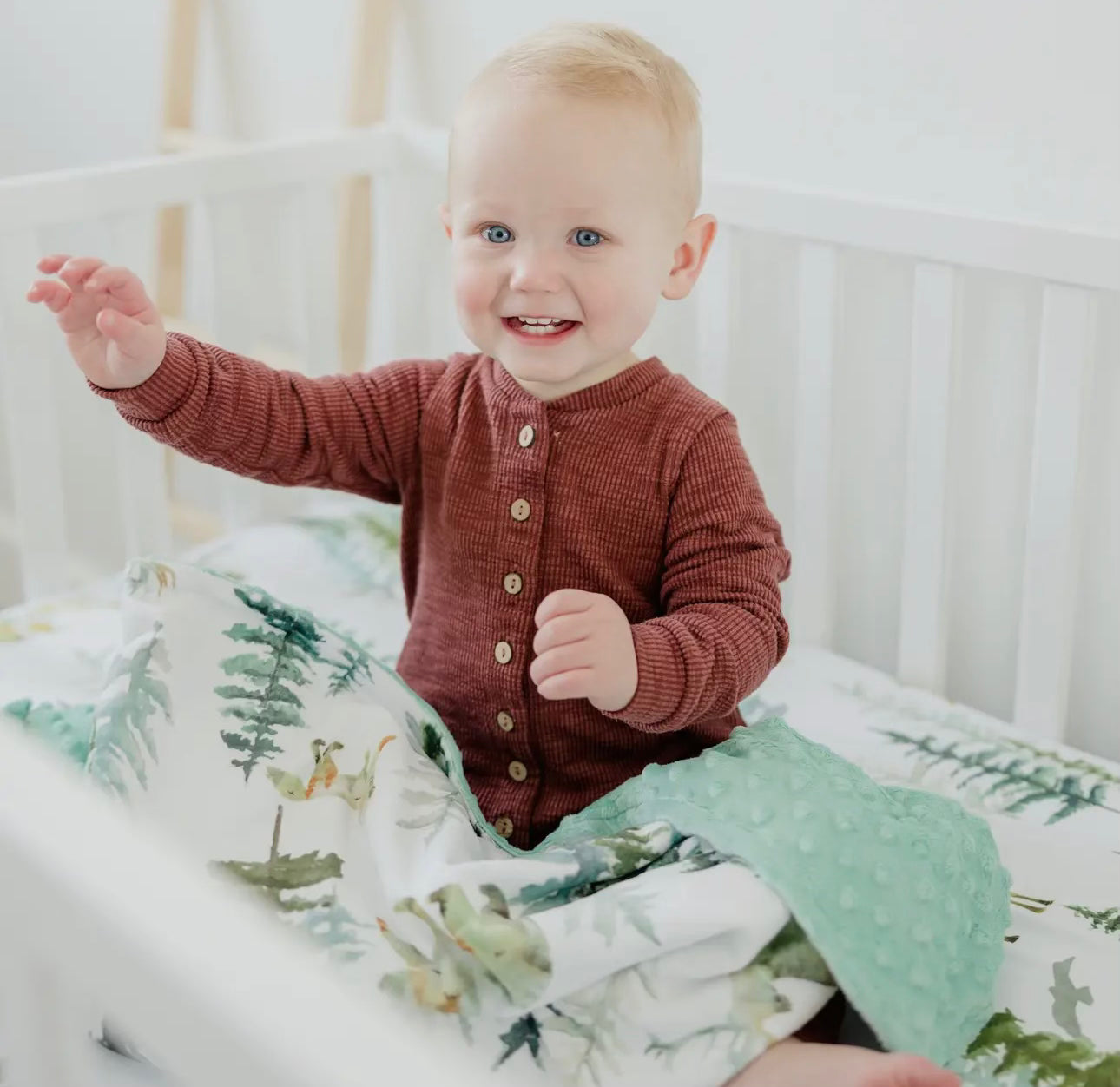 Baby & Toddler Minky Blanket - Forest Friends (Bear/Deer)