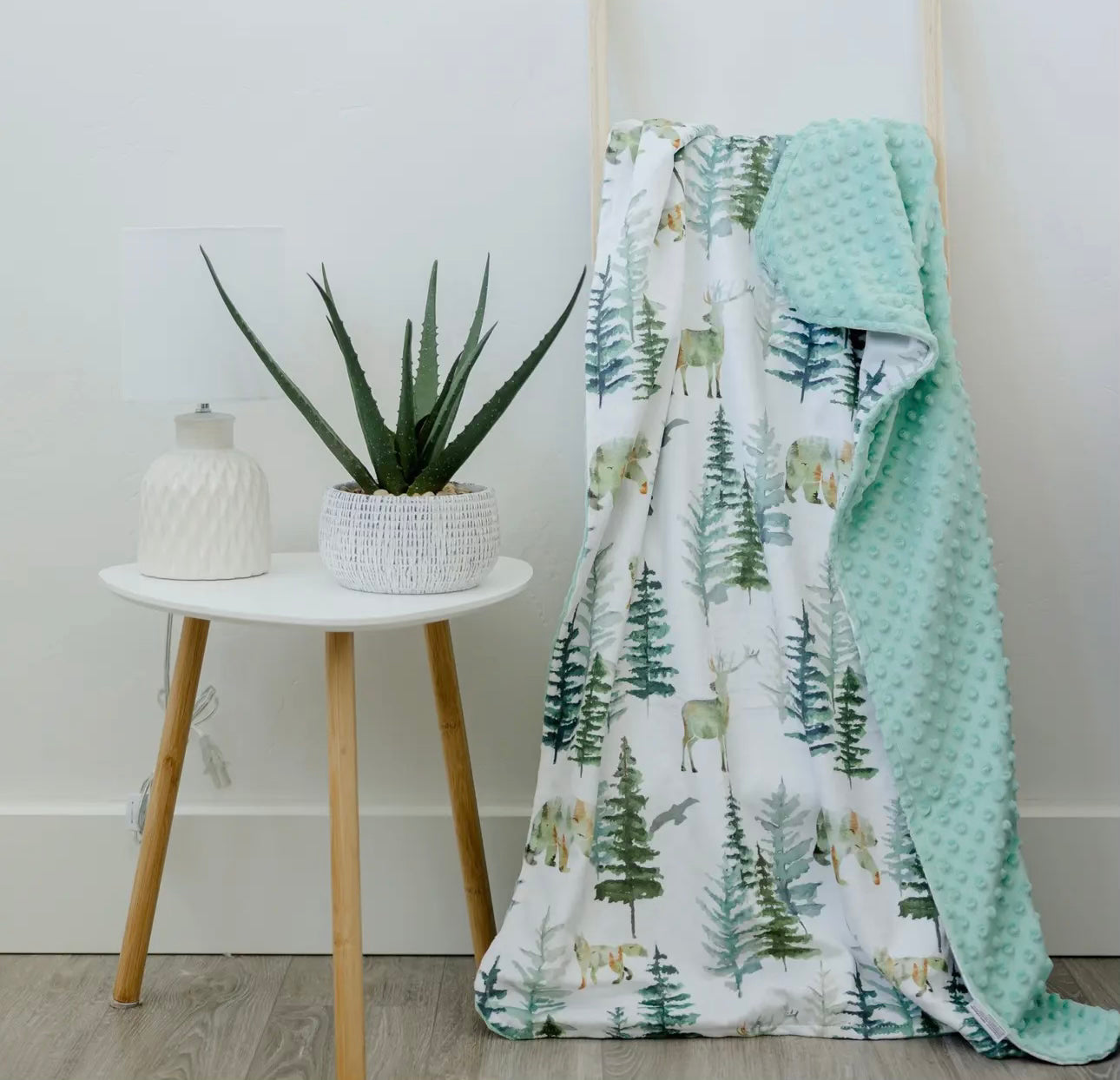 Baby & Toddler Minky Blanket - Forest Friends (Bear/Deer)