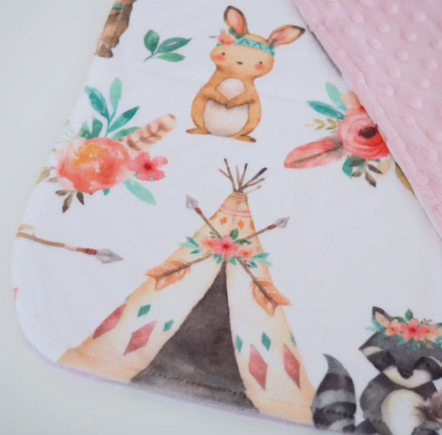 Baby & Toddler Mini Minky - Woodland Tribe