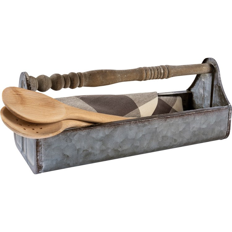 Large Spindle Handle Tray