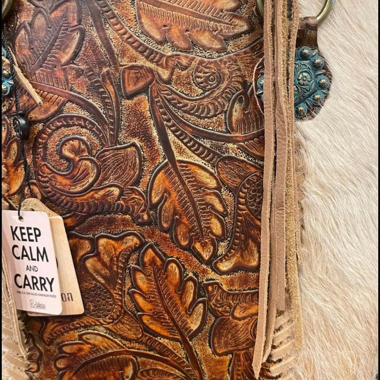 Hair On Hide Concealed Carry Purse