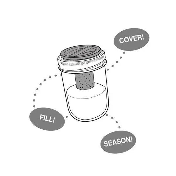 JarWare Salt and Pepper Shaker