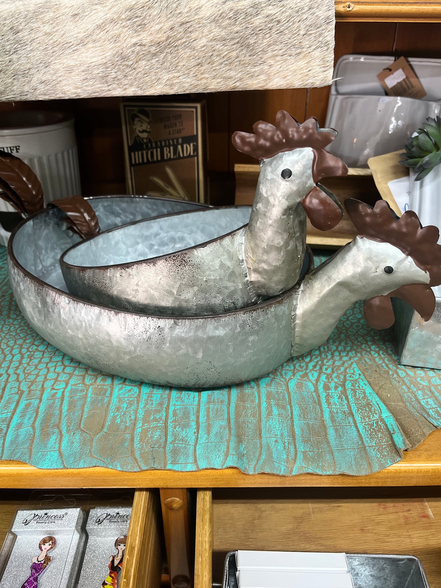 Metal Chicken Tray/Planters