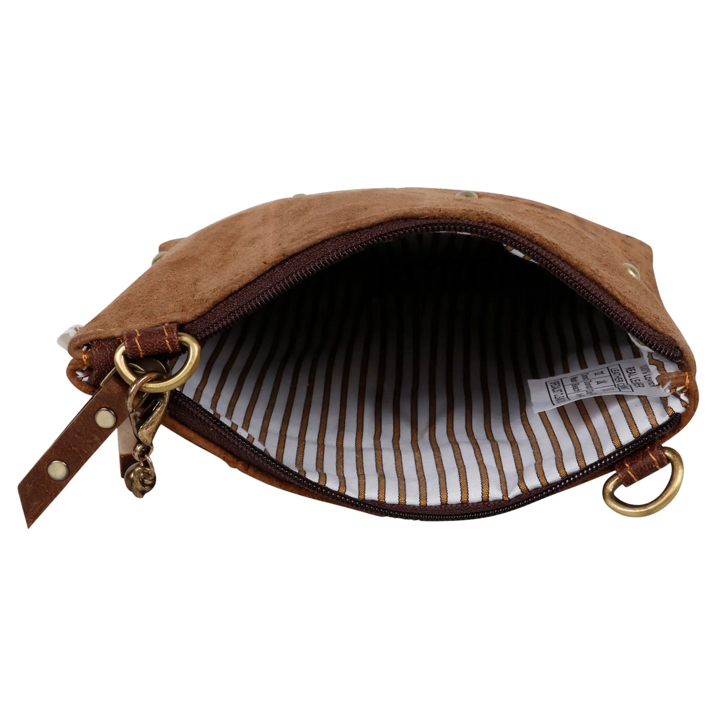 Suede Reptile Print Crossbody