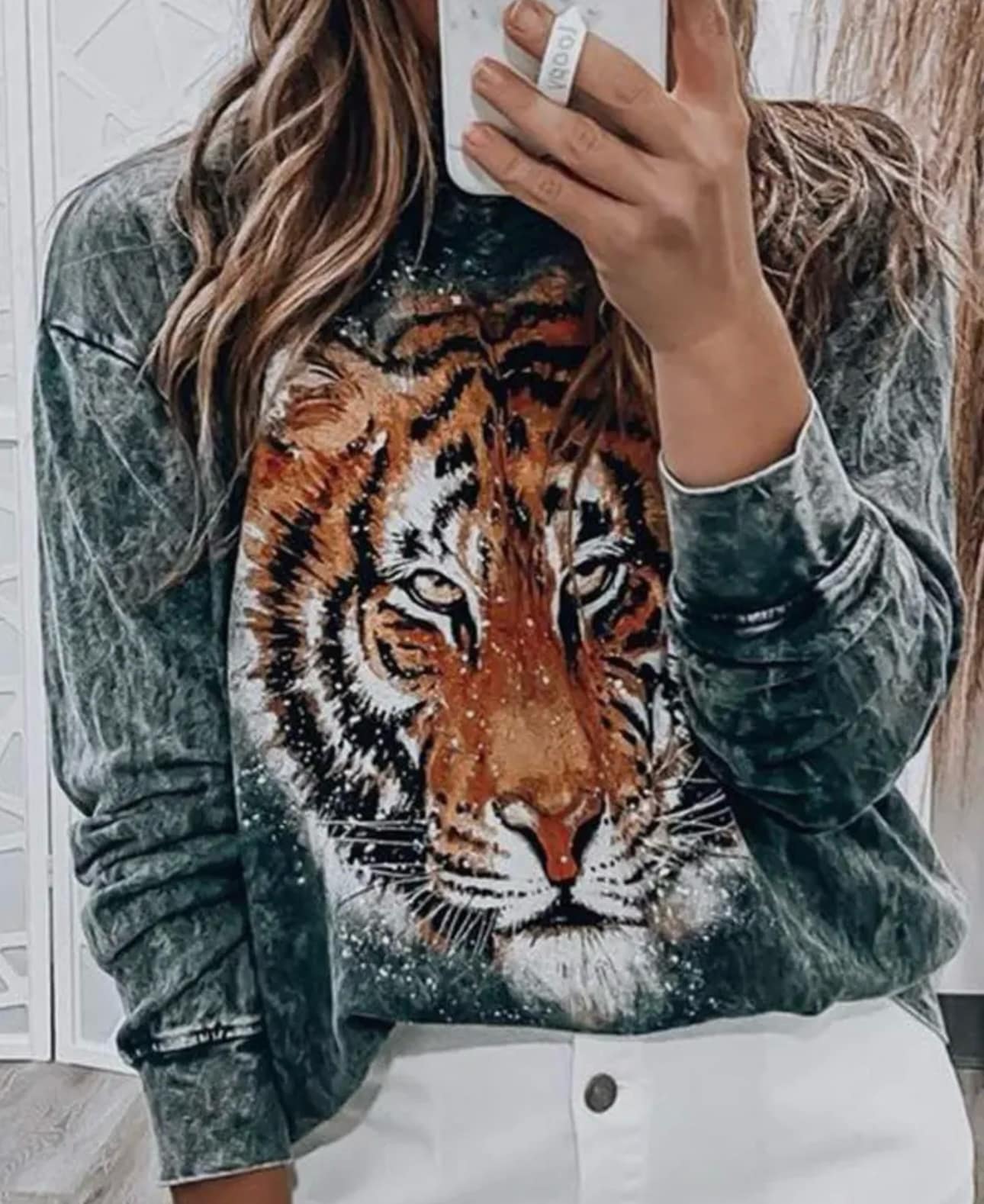 Tiger Head Sweatshirt