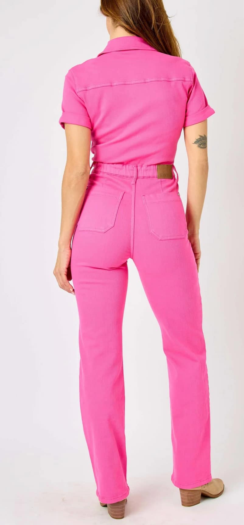 Judy Blue Hot Pink Jump Suit