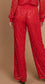 Red Sequins Pants