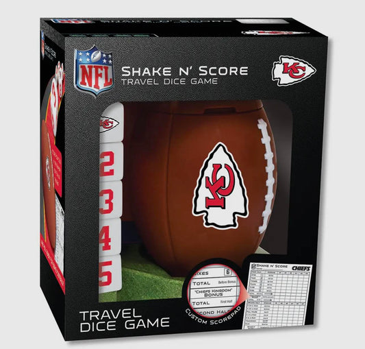 Officially Licensed NFL Kansas City Chiefs Shake N' Score Dice Game