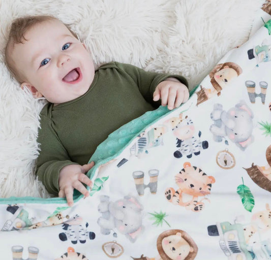 Baby & Toddler Minky Blanket - Safari