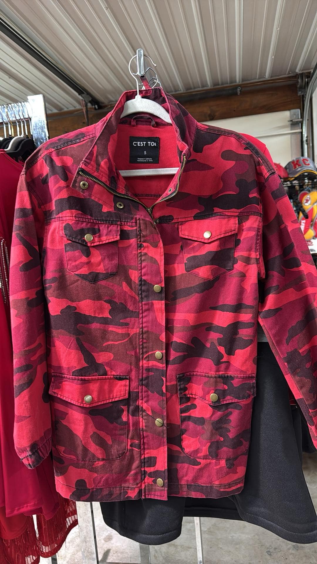 KC CHIEF'S RED CAMO JACKET