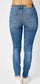 Judy Blue Mid Rise Tummy Control Destroy Skinny Denim