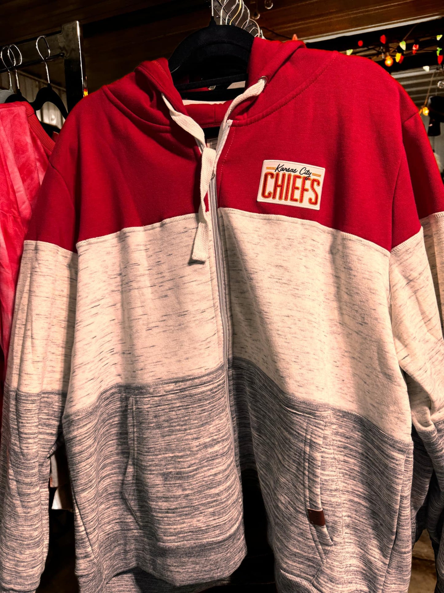 KC CHIEF'S ZIP UP HOODIE