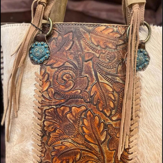Hair On Hide Concealed Carry Purse
